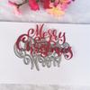 Cutting Dies Stencil,10.5x6.2cm Words Merry Christmas Dies Stencils for Embossing Paper Photo Album Greeting Gift Cards Cut Die view 3