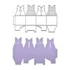 Cutting Dies Stencil,15.1x9.7cm Gift Box Metal Cutting Dies Stencils Butterfly Wedding Baby Shower Decor Paper Album Cards Embossing Crafts view 2