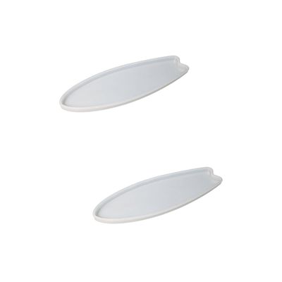 TEHAUX 2pcs Surfboard Silicone Mold Flexible Epoxy Crafting Molds for Projects Safe and Design for Unique Home Decor and Bar Use