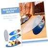 TEHAUX 2pcs Surfboard Silicone Mold Flexible Epoxy Crafting Molds for Projects Safe and Design for Unique Home Decor and Bar Use view 4