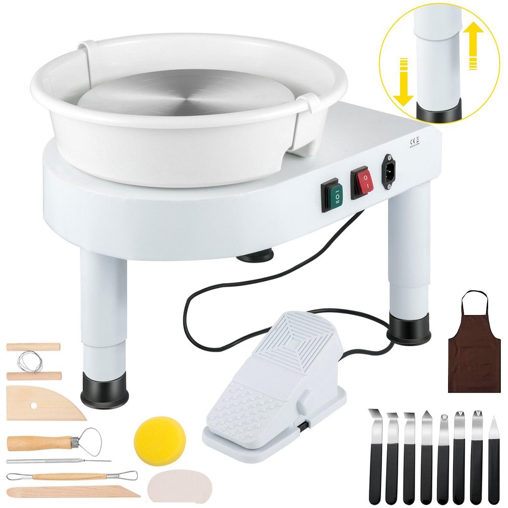Ceramic Pottery Wheel with Adjustable Speed and Lift Table - Perfect for Art and Craft DIY Projects