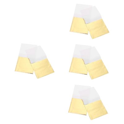 EXCEART 800sheets Imitation Gold Foil Sheets Decoration Supplies for Arts Crafts Metallic Foil Flakes for Gilding Painting and Furniture Decoration for Creative Projects
