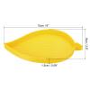 PATIKIL 2pcs Diamond Painted Tray, 15x9cm Diamond Art Trays Leaf Bead Rhinestone Sorting Tray Organizer Large Plate Craft Tool, Yellow view 2