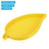 PATIKIL 2pcs Diamond Painted Tray, 15x9cm Diamond Art Trays Leaf Bead Rhinestone Sorting Tray Organizer Large Plate Craft Tool, Yellow view 4