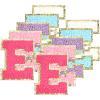 10Pcs Self Adhesive Chenille Letter Patches Iron on Varsity Preppy Letter Patches Stick on Glitter Fuzzy Letters for Clothing Bag Laptop Phone CaseE view 1