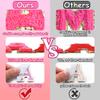 10Pcs Self Adhesive Chenille Letter Patches Iron on Varsity Preppy Letter Patches Stick on Glitter Fuzzy Letters for Clothing Bag Laptop Phone CaseE view 3
