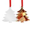 7 Pack Aluminum Sublimation Ornament Blanks for Pendants 3.2 Inch Double Sided Sublimation Christmas Tree with Ribbon for DIY Crafting Blanks (7 Pack Christmas Tree Shape) view 2