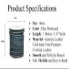 GENIQUE Real/Genuine Round Leather String Cord for Necklace, Bracelets, Jewellery, Braiding (4mm, Blue Distressed) view 3