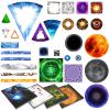 CZYY DND Area of Effect Spell Templates - Set of 28 Markers for AOE Spells Erasable PVC Spell Effects Templates with Reference Perfect Tools, Accessories & Gift for Dungeons and Dragons view 1