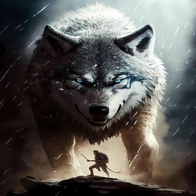 NSUAJOF DIY Wolf on Snowy Mountain Diamond Painting Kits for Beginners 5D Full Circle Diamond Art Kit Animal Decorations for Home Room Wall Decor Gifts 8 * 12 inches