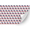 HTV4U American Theme Patterned Heat Transfer Vinyl (Wavy Flag, 18.5" x 1 Yard) - USA Printed Iron on Vinyl, Decoration, Sewing, Clothing DIY view 1