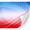 HTV4U American Theme Patterned Heat Transfer Vinyl (Abstract USA Flag Horiz, 13.5" x 5 Yards) - USA Iron on Heat Press Paper, Graphic Design for Sewing Material, Craft view 1