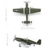 NUOTIE P-51B Mustang Diecast Metal Airplane Model 1/72 Scale WWII Fighter with Display Stand for CollectorsDing Hao view 2