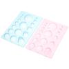 Uniquer 2Pcs 3-Row Paper Quilling Tool,3D Domes Half Ball Mould,Plastic Concave-Convex Spherical Styler for DIY Paper Craft Tool view 1