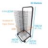 Foldable and Flip Up Art Drying Rack for Classroom, Mobile Paint Drying Rack, Removable Shelves, Canvas Rack Art Storage, Painting Drying RackBlack Powder Coated Finish (Size : 35 Shelves) view 2