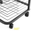 Foldable and Flip Up Art Drying Rack for Classroom, Mobile Paint Drying Rack, Removable Shelves, Canvas Rack Art Storage, Painting Drying RackBlack Powder Coated Finish (Size : 35 Shelves) view 3