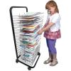Foldable and Flip Up Art Drying Rack for Classroom, Mobile Paint Drying Rack, Removable Shelves, Canvas Rack Art Storage, Painting Drying RackBlack Powder Coated Finish (Size : 35 Shelves) view 4