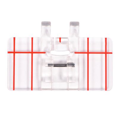 Gavigain Parallel Stitch Foot Presser,Clear Top Load Border Guide Presser Foot Presser Foot Clear View Quilting Parallel Guide Stitch Presser Foot for Low Shank Domestic Sewing Machines