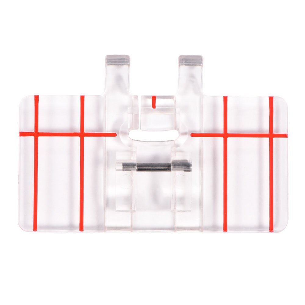 Gavigain Parallel Stitch Foot Presser,Clear Top Load Border Guide Presser Foot Presser Foot Clear View Quilting Parallel Guide Stitch Presser Foot for Low Shank Domestic Sewing Machines