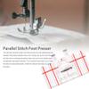 Gavigain Parallel Stitch Foot Presser,Clear Top Load Border Guide Presser Foot Presser Foot Clear View Quilting Parallel Guide Stitch Presser Foot for Low Shank Domestic Sewing Machines view 2