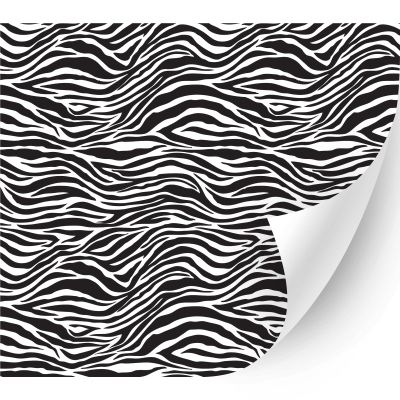 HTV4U Animal Patterned Heat Transfer Vinyl (Zebra, 13.5" x 5 Yards) - Iron on Vinyl, Heat Press Transfer Paper for T-Shirt, Fabric, DIY Craft Projects