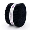 Jelly Roll (20 cuts) - Supreme Solids - Premium 100% Cotton Quilting Fabric - Designed by Choice Fabrics (Black) view 1
