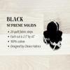 Jelly Roll (20 cuts) - Supreme Solids - Premium 100% Cotton Quilting Fabric - Designed by Choice Fabrics (Black) view 2