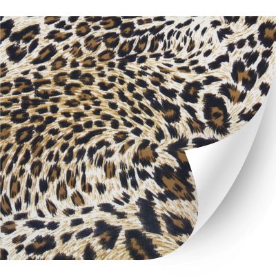 HTV4U Animal Patterned Heat Transfer Vinyl (Twirl Leopard, 13.5" x 1 Yard) - Heat Press Transfer Paper, Graphic Design Printed Patterns for Clothing, T-Shirt, Art Projects