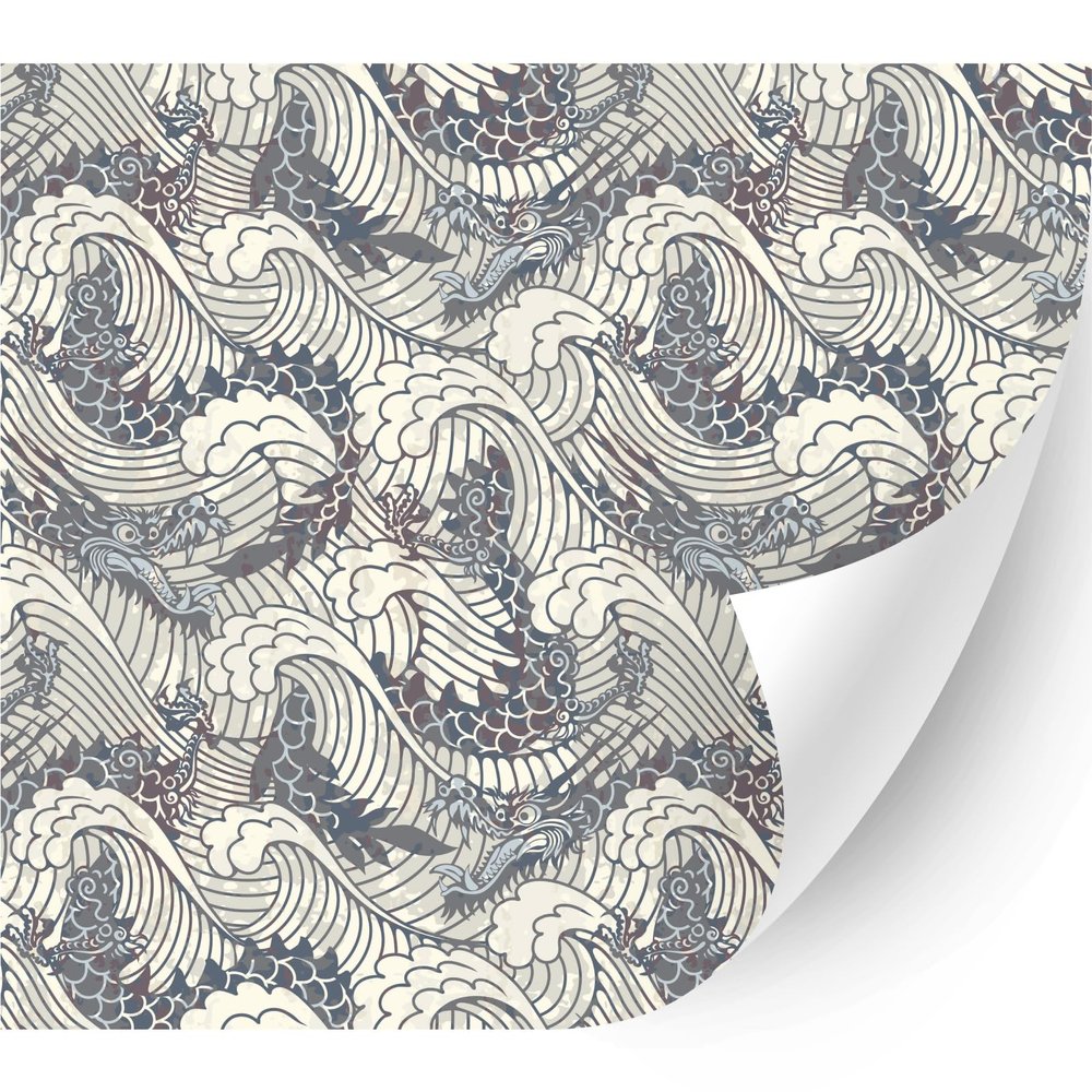 HTV4U Animal Patterned Heat Transfer Vinyl (Dragon, 18.5" x 1 Yard) - Iron on Vinyl, Heat Press Transfer Paper, Graphic Design Printed Patterns for T-Shirt