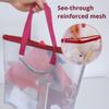 Madam Sew Project Bag - Craft Bag Organizer Tote with Handles, Two Pockets, See-Through Mesh, and Card Slot Perfect for Quilting, Knitting, Stitching and Embroidery Projects Storage - 16x16 view 3