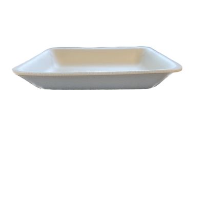 Crafts Foam Trays, White Foam Meat Tray Paint and Ink Mixing Trays Food Tray Printmaking Trays for DIY Crafts 8 1/4" x 5 3/4" Plus Depth of 1.25 Inches (12)