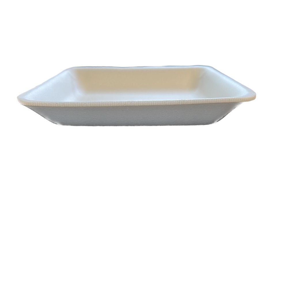 Crafts Foam Trays, White Foam Meat Tray Paint and Ink Mixing Trays Food Tray Printmaking Trays for DIY Crafts 8 1/4" x 5 3/4" Plus Depth of 1.25 Inches (12)