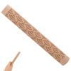 EXCEART Wooden Clay Texture Roller for Pottery Baking Crafts Smooth Multi-functional Tool for Clay Biscuits More view 1