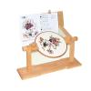 QCHIAN Wooden Embroidery Stand, Desktop Adjustable Embroidery Hoop Stand with a 29CM Diameter, 360 Rotation Embroidered Support Tool, Suitable for Circular Embroidery Frame view 1