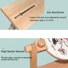 QCHIAN Wooden Embroidery Stand, Desktop Adjustable Embroidery Hoop Stand with a 29CM Diameter, 360 Rotation Embroidered Support Tool, Suitable for Circular Embroidery Frame view 3