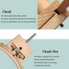 QCHIAN Wooden Embroidery Stand, Desktop Adjustable Embroidery Hoop Stand with a 29CM Diameter, 360 Rotation Embroidered Support Tool, Suitable for Circular Embroidery Frame view 4