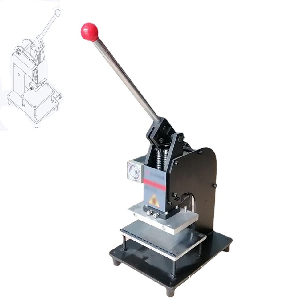 BDJSN Hot Foil Stamping Machine, 500W Manual Hot Foil Stamping Machine, Bronzing Machine, Embossing Machine, Bronzing Pressure Mark Machine, for PU Leather Paper, Wood