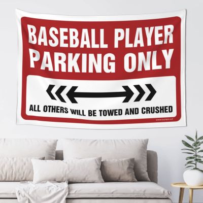 CakJuice Tapestries Room Decor Baseball Player Parking Only Tapestry Tapestry Funny Room Decore (Size : 100X150CM)