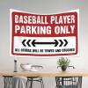 CakJuice Tapestries Room Decor Baseball Player Parking Only Tapestry Tapestry Funny Room Decore (Size : 100X150CM) view 3