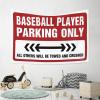 CakJuice Tapestries Room Decor Baseball Player Parking Only Tapestry Tapestry Funny Room Decore (Size : 100X150CM) view 4