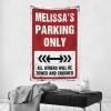 Decor For Man Cave Melissa'S Parking Only Tapestry Stuff For Your Room Flags For Room Teen (Size : 100X150CM) view 2