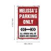 Decor For Man Cave Melissa'S Parking Only Tapestry Stuff For Your Room Flags For Room Teen (Size : 100X150CM) view 4