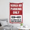 CakJuice Tapestry Aesthetic Hawker 800 Parking Only Tapestry Home Decor For Men Bedroom Door Decorations (Size : 100X150CM) view 3