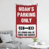 CakJuice Boys Bedroom Accessories Noah'S Parking Only Tapestry Tapestry Wall Art Wall Decor Aesthetic (Size : 100X150CM) view 3