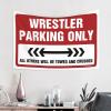 CakJuice Tapistreys For Room Wrestler Parking Only Tapestry Bedroom Decor Aesthetic Wall Tapestry College (Size : 100X150CM) view 2