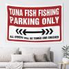 CakJuice Tapistreys For Room Tuna Fish Fishing Parking Only Tapestry Bedroom Decor Aesthetic Wall Tapestry College (Size : 75X100CM) view 1
