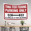 CakJuice Tapistreys For Room Tuna Fish Fishing Parking Only Tapestry Bedroom Decor Aesthetic Wall Tapestry College (Size : 75X100CM) view 3
