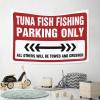 CakJuice Tapistreys For Room Tuna Fish Fishing Parking Only Tapestry Bedroom Decor Aesthetic Wall Tapestry College (Size : 75X100CM) view 4