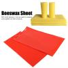 Gavigain Beeswax Sheet - 2Pcs Rubber Beeswax,Make Your Own Beeswax Candle Starter Kit,DIY Beeswax Foundation Sheets,Each Beeswax Sheet Measures Approx. 17.3" x 9.1" view 2