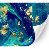 HTV4U Ombre Patterned Heat Transfer Vinyl (Blue Gold Paint Mix, 13.5" x 3 Yards) - DIY Gradient Tie Dye Iron on Heat Press Paper, Graphic Design view 1